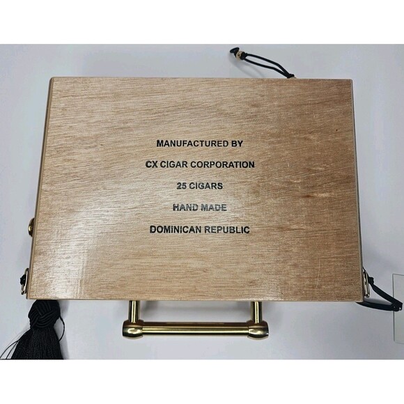 Havana Honeys Del Sol Vintage Wood Cigar Box Purse Orsons Place New W/strap - Picture 7 of 10